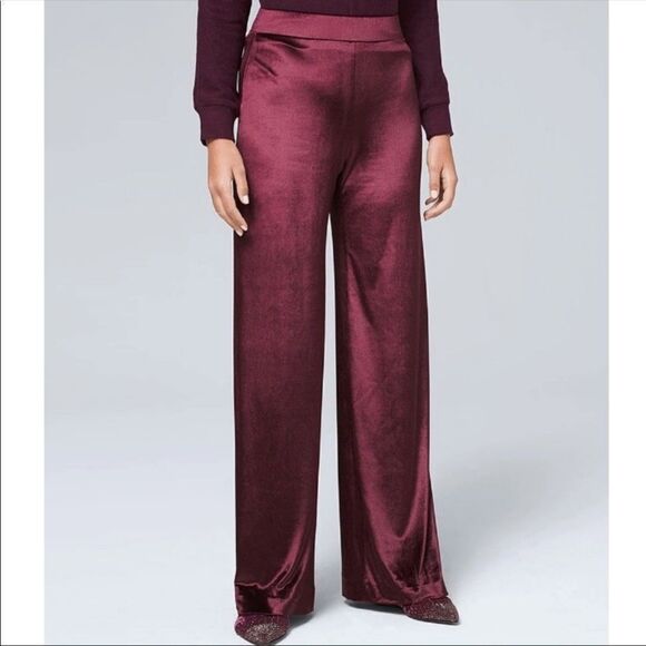 White House Black Market Pants - White House Black Market Deep Red Wide Leg Pants